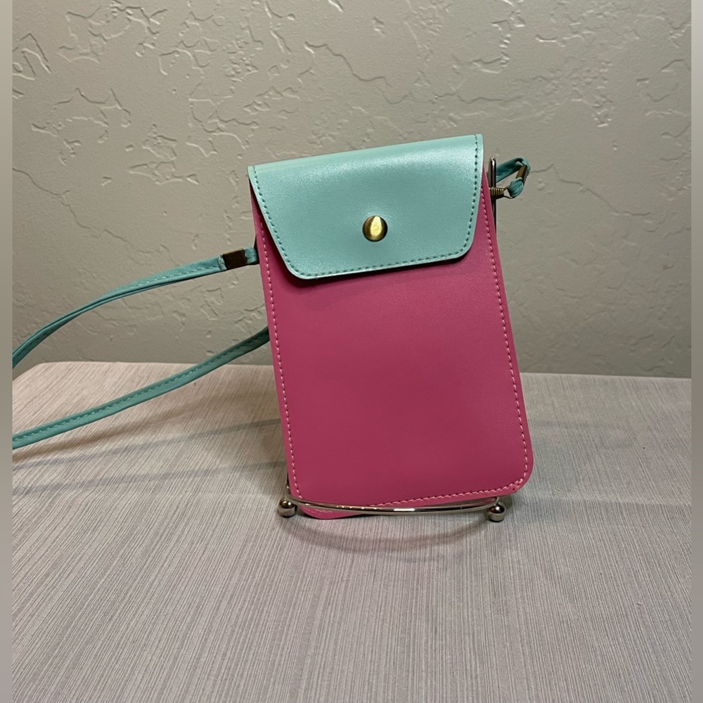 Mint & Pink Crossbody Purse